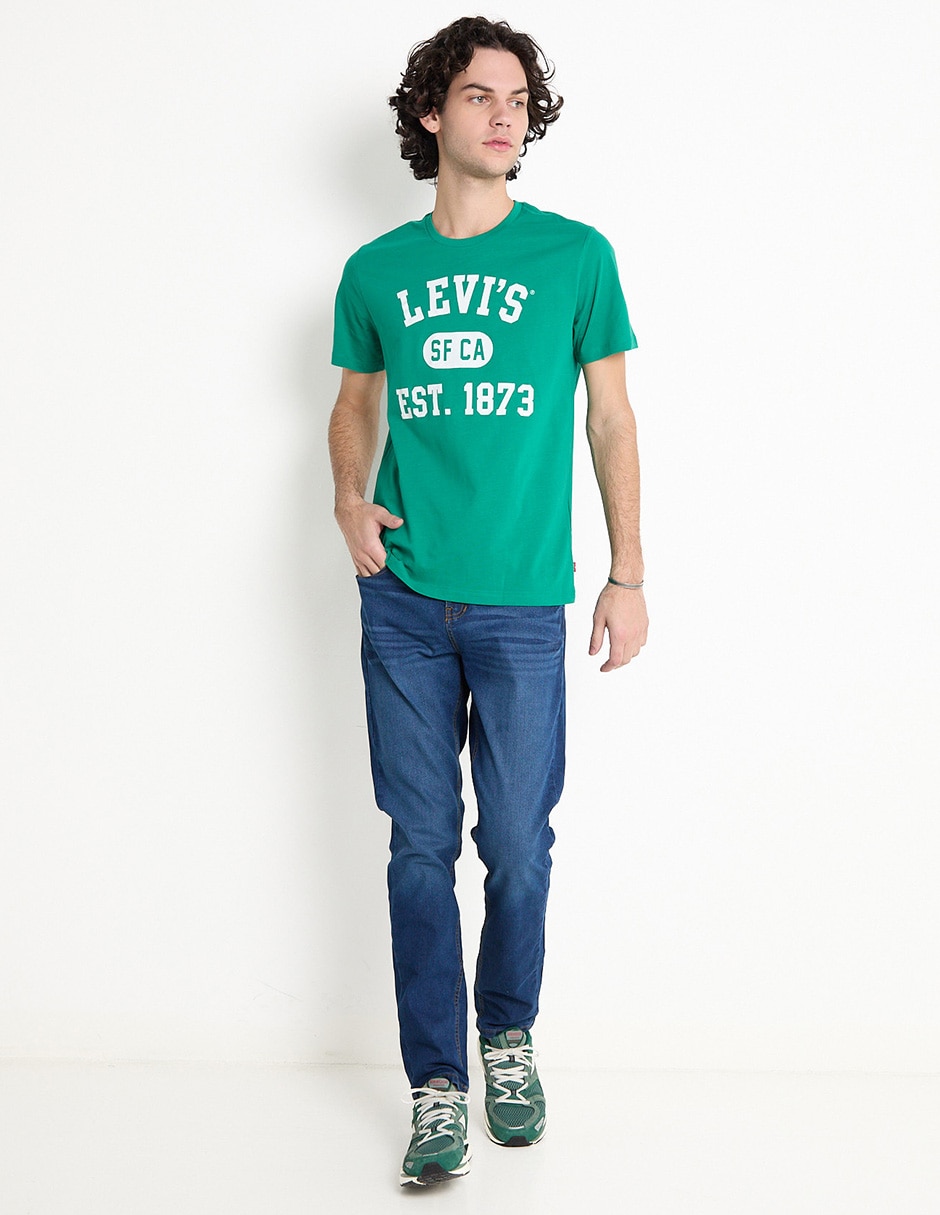 Jeans slim deslavado para hombre 3