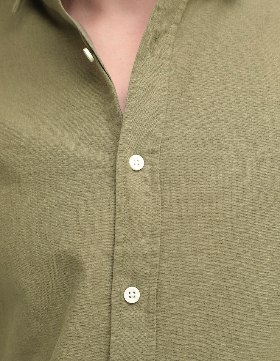 Camisa casual manga larga para hombre 2