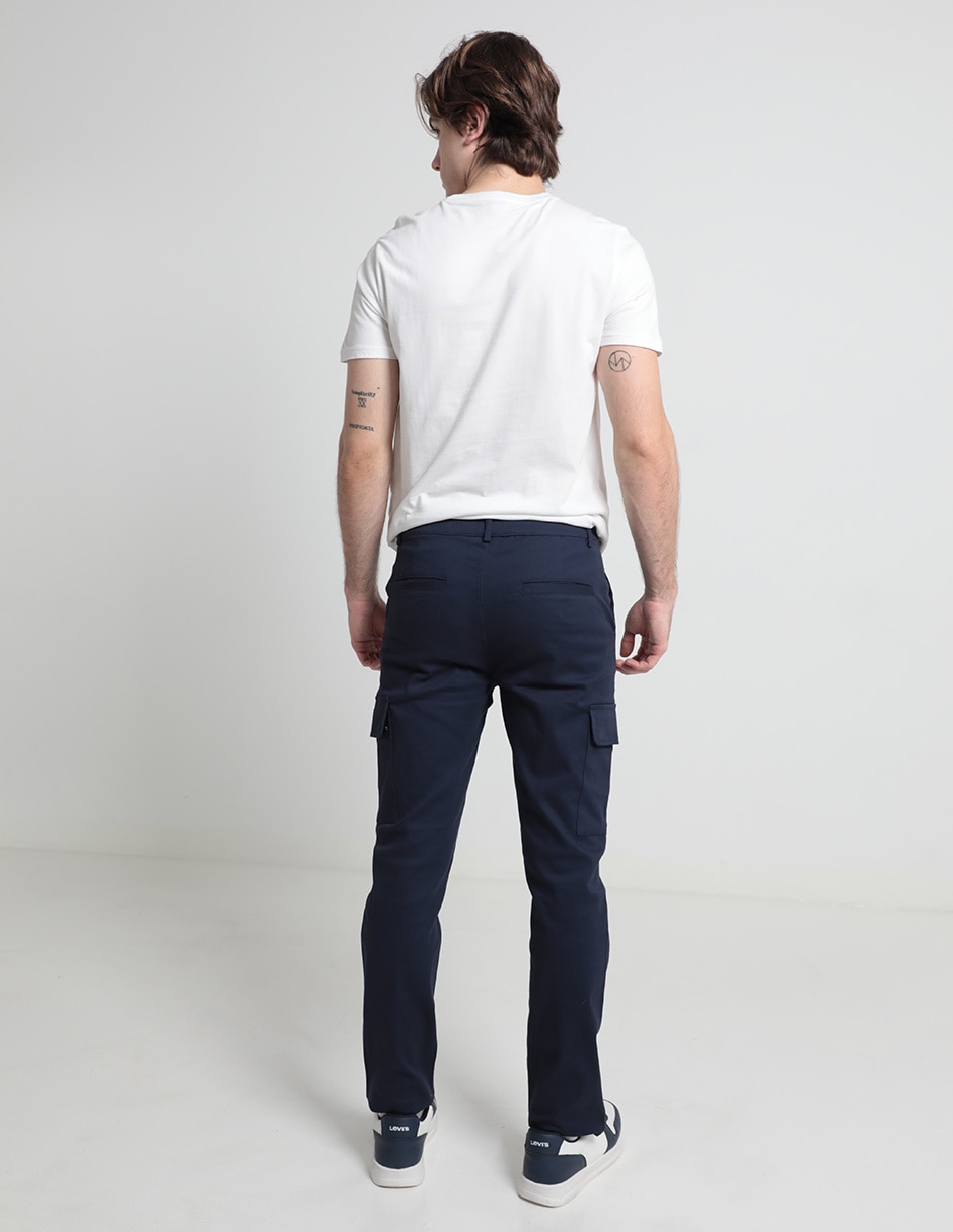 Pantalón slim de algodón para hombre 4