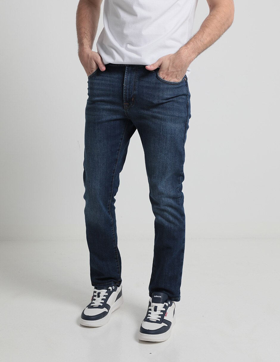 Jeans slim deslavado para hombre