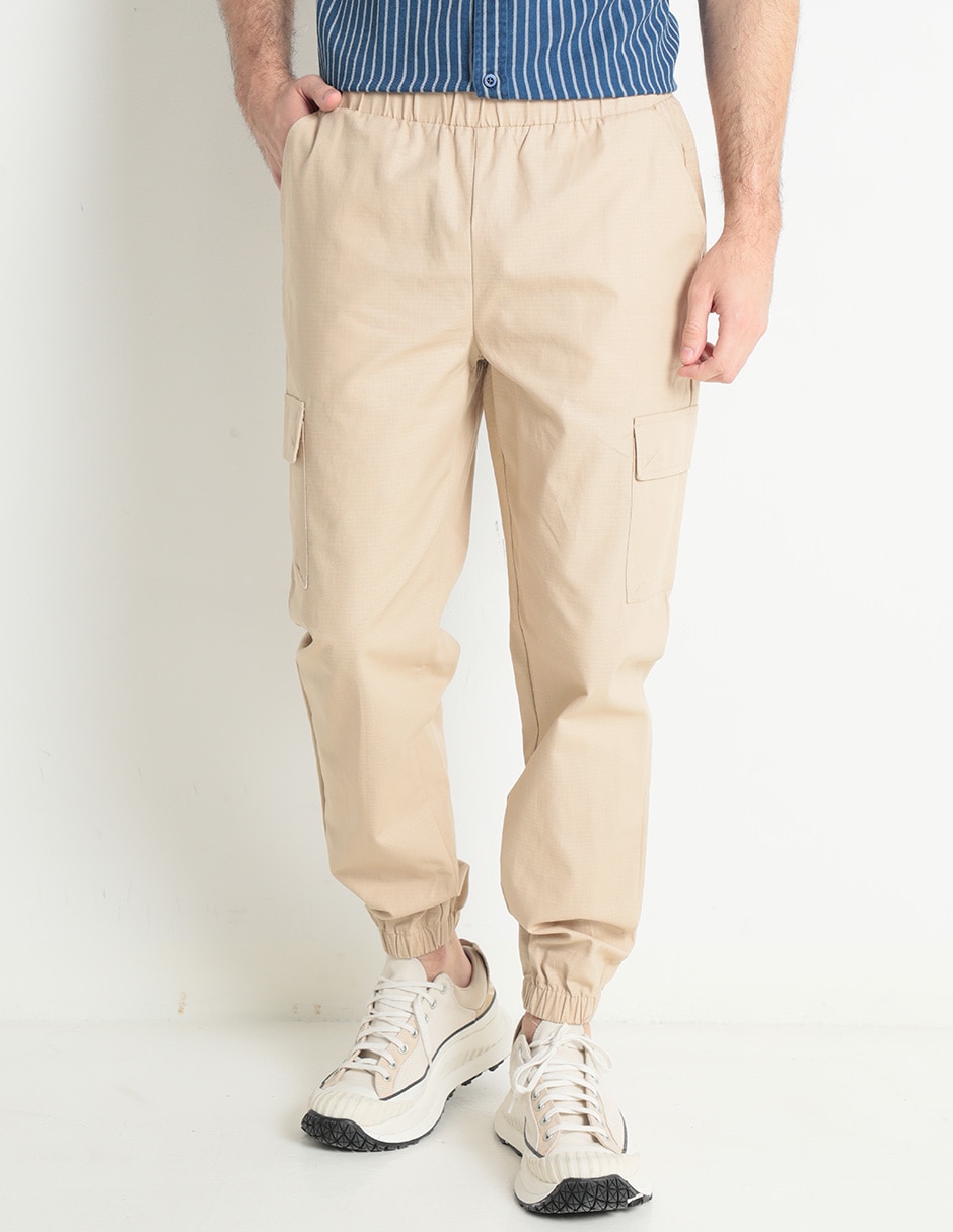 Pantalón slim de algodón para hombre 1