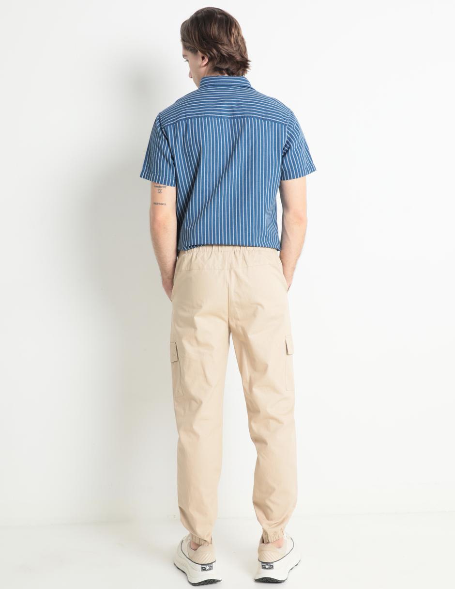 Pantalón slim de algodón para hombre 4