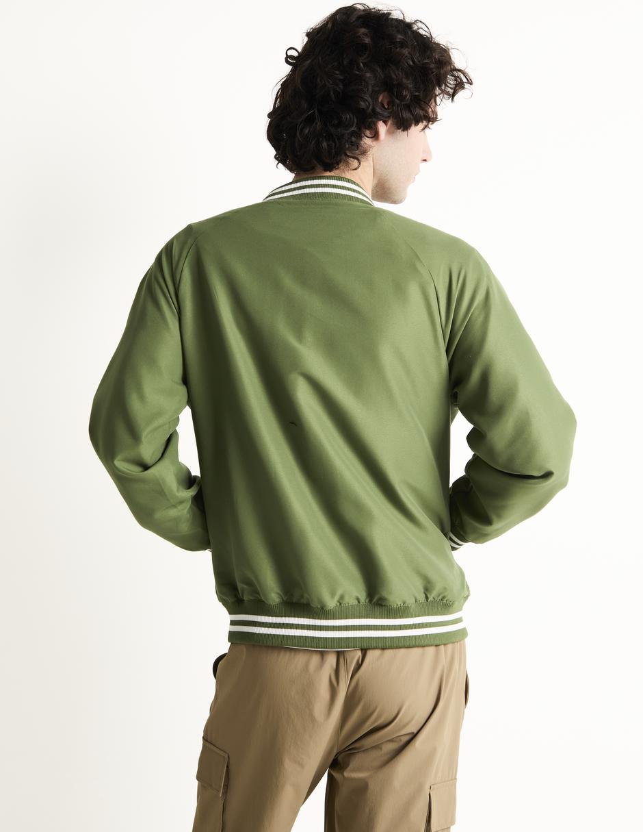 Chamarra bomber con bolsillos para hombre 2