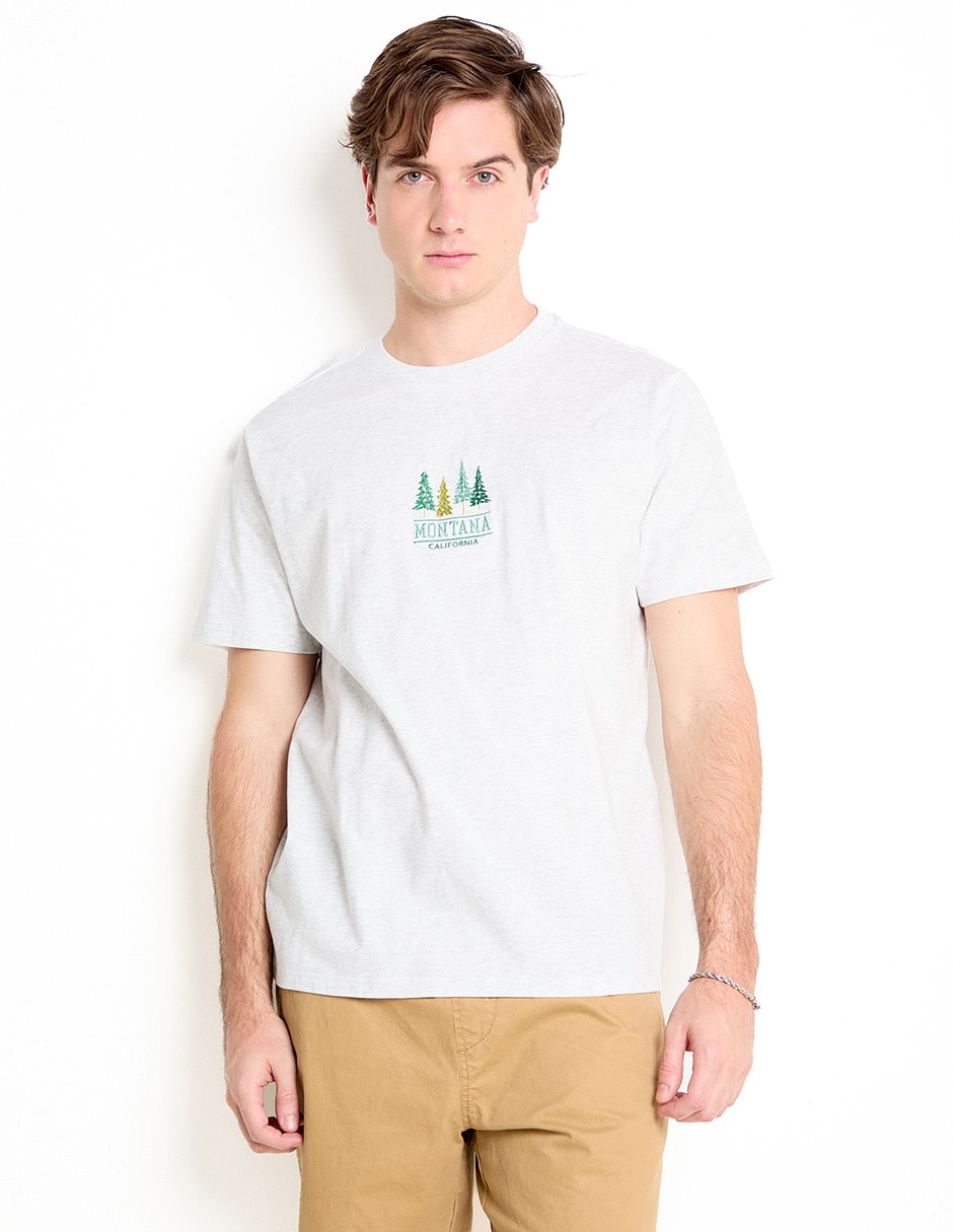 Playera cuello redondo para hombre