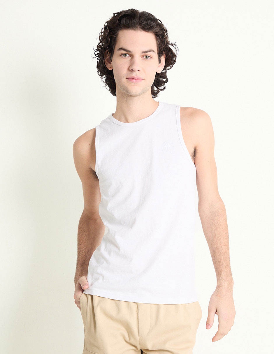 Playera cuello redondo para hombre