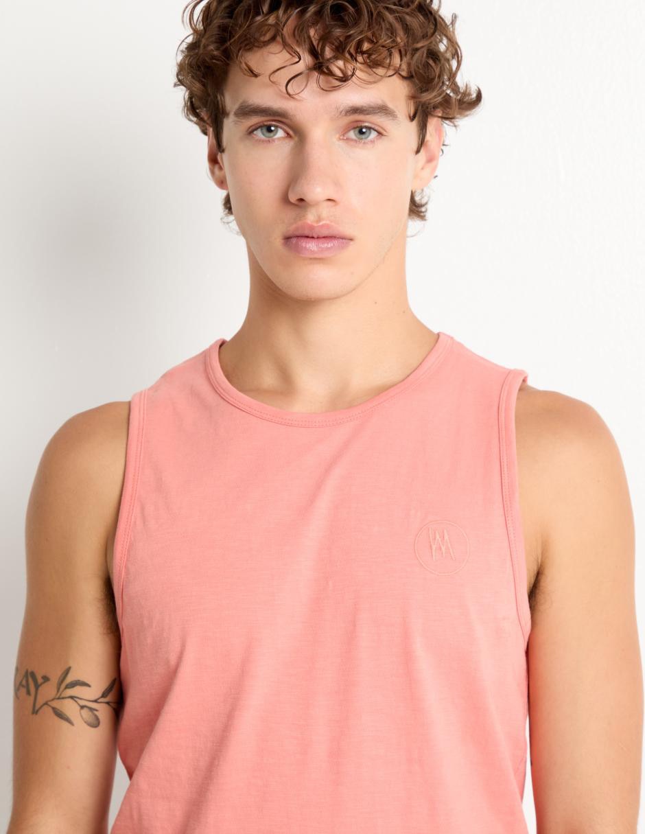 Playera tank cuello redondo para hombre 2