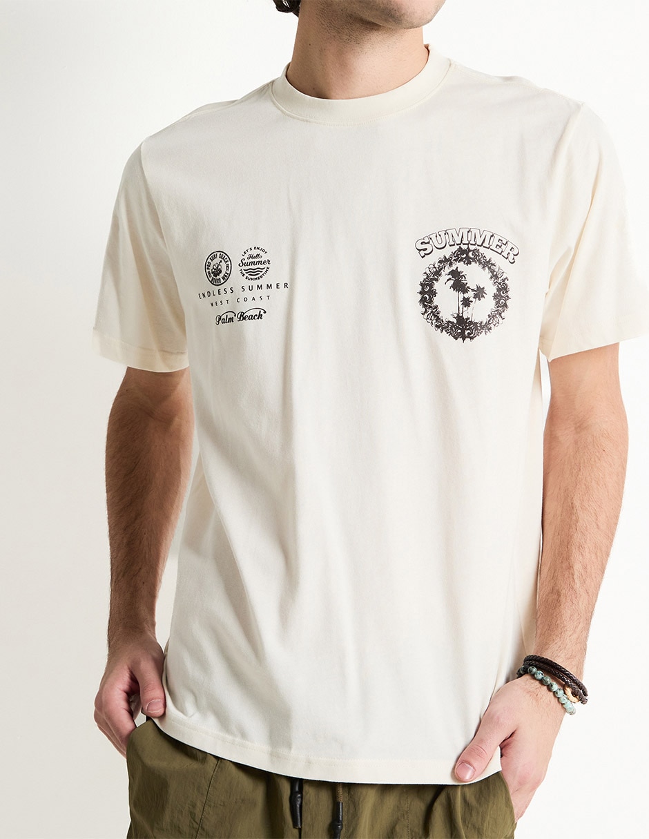 Playera cuello redondo para hombre