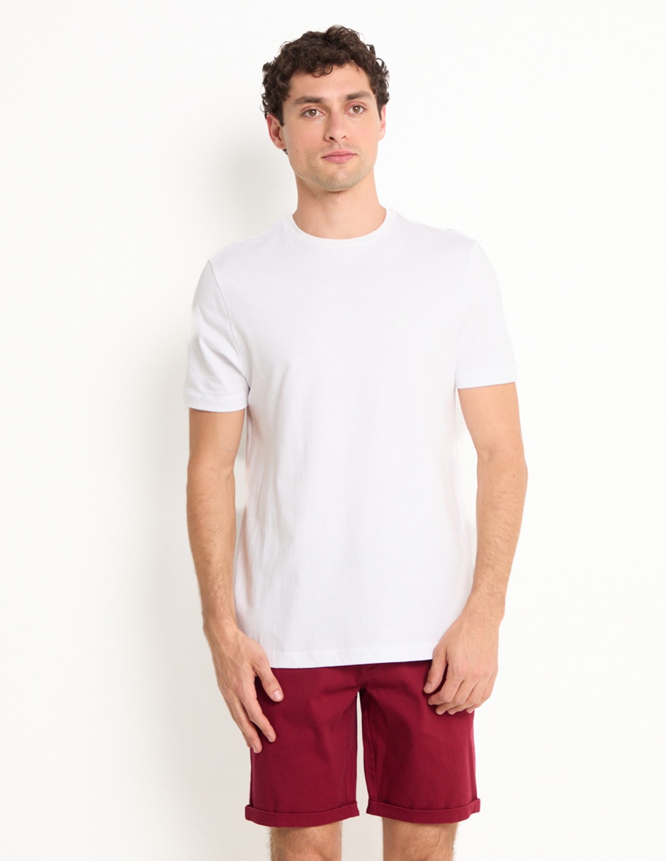 Playera cuello redondo para hombre