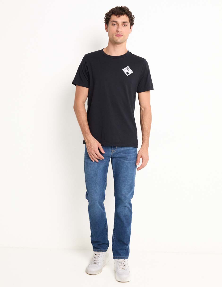 Jeans slim deslavado para hombre