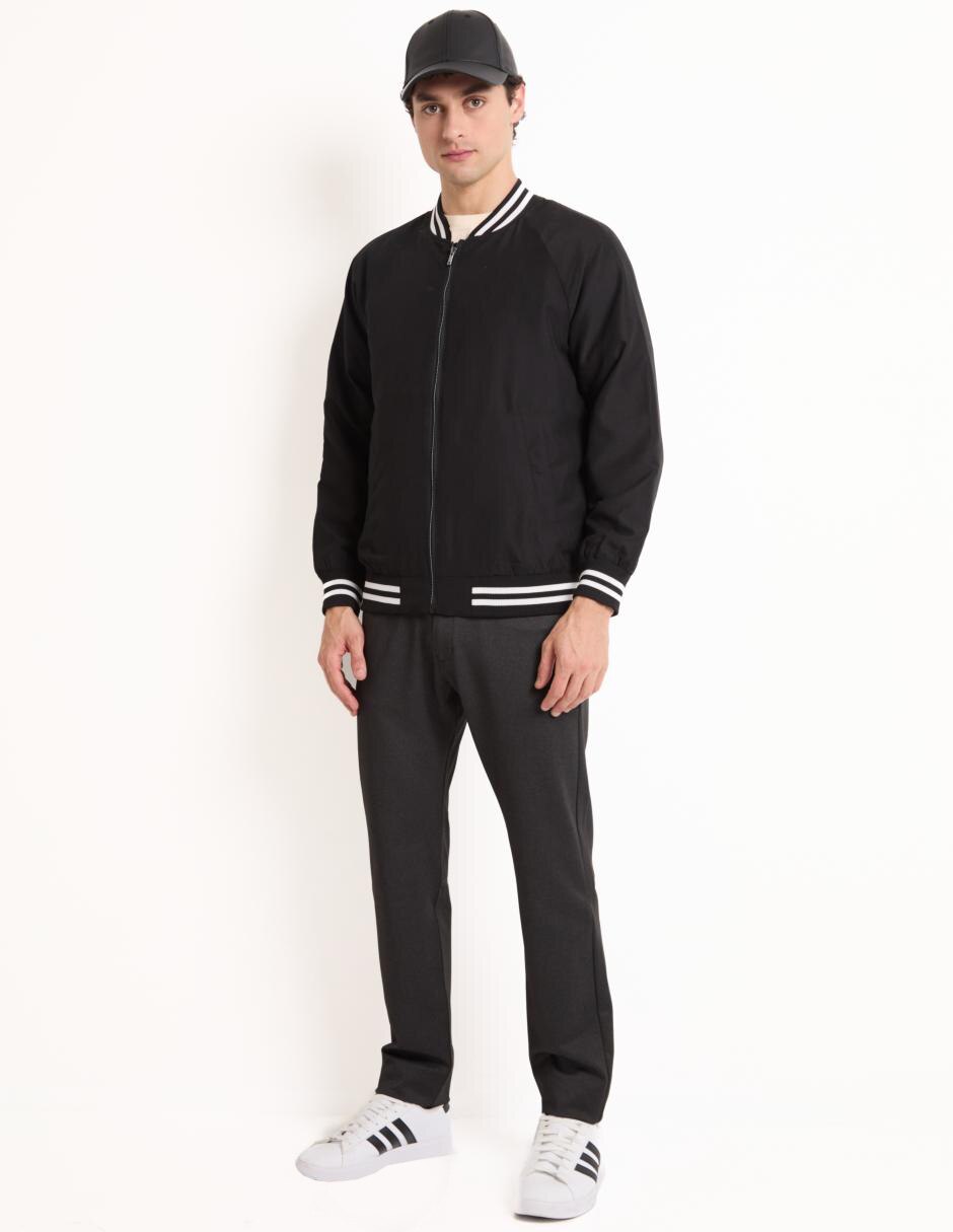 Chamarra bomber con bolsillos para hombre 3