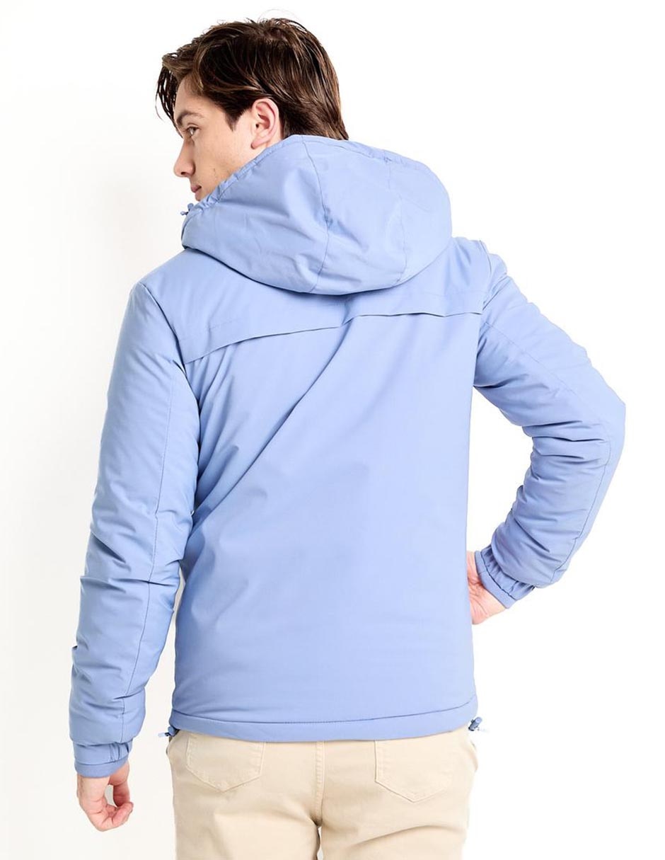 Chamarra casual con capucha para hombre