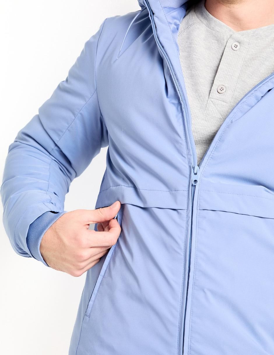 Chamarra casual con capucha para hombre