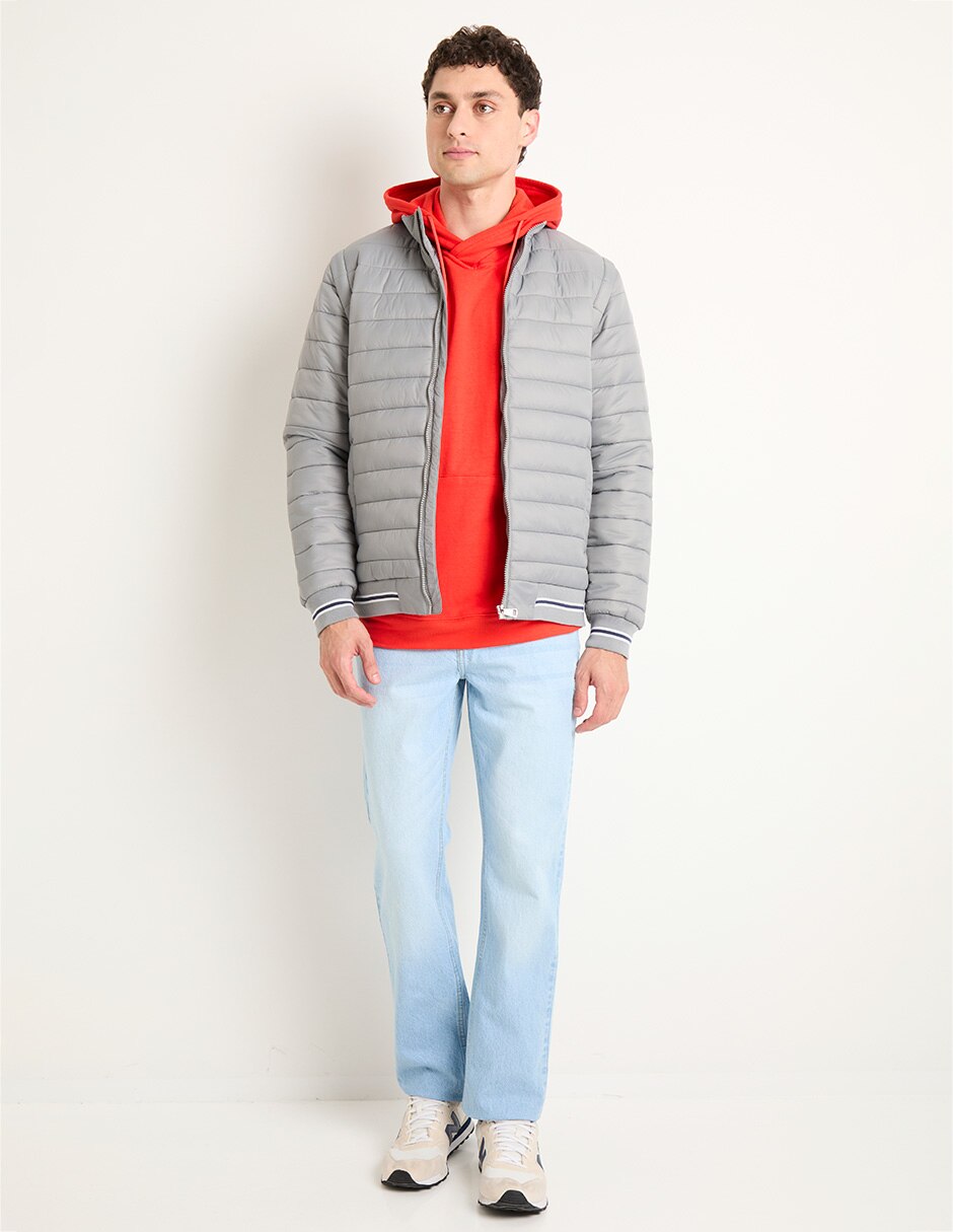Chamarra acolchada capitonada para hombre 3