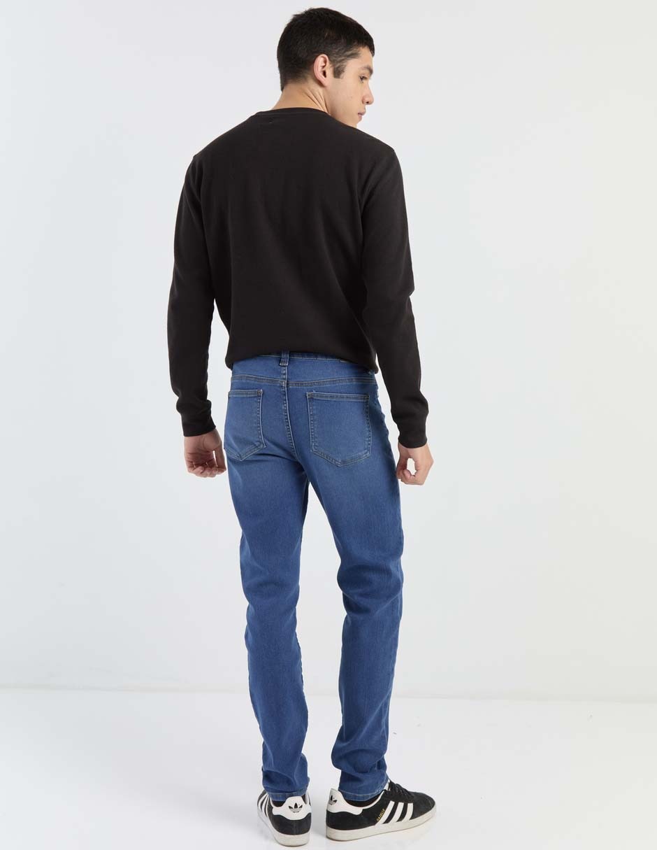 Jeans slim deslavado para hombre 5