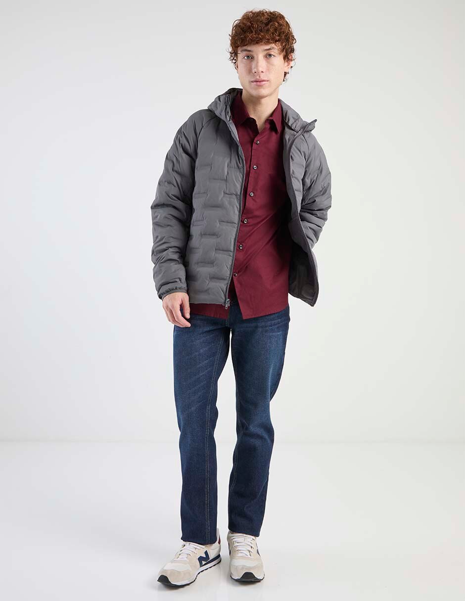 Jeans straight deslavado para hombre 3