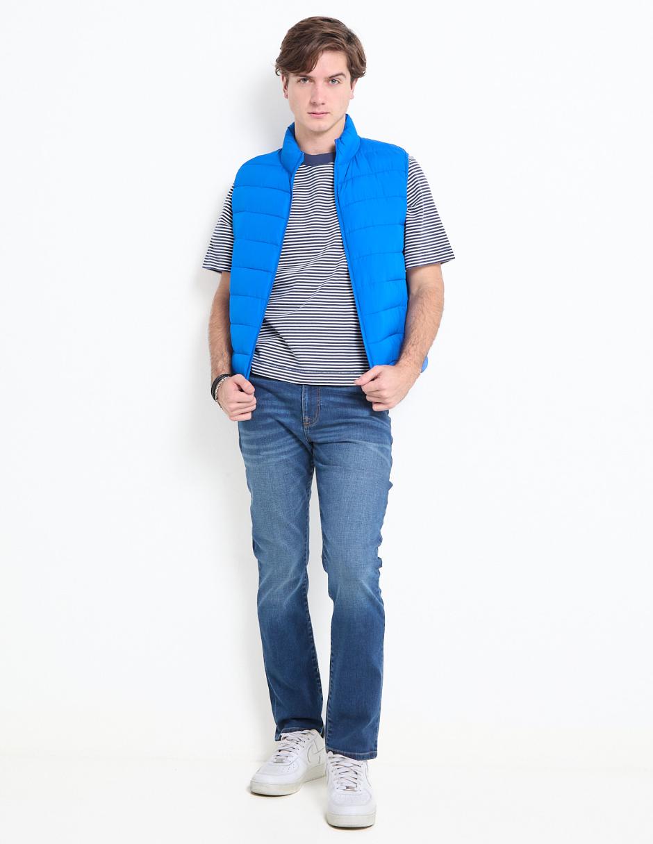Jeans slim deslavado para hombre