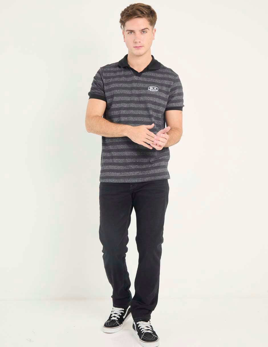 Jeans straight lavado obscuro para hombre 6