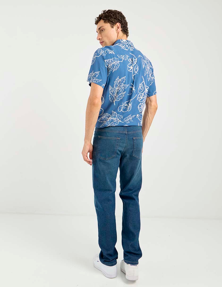 Jeans straight Mossimo lavado medio para hombre