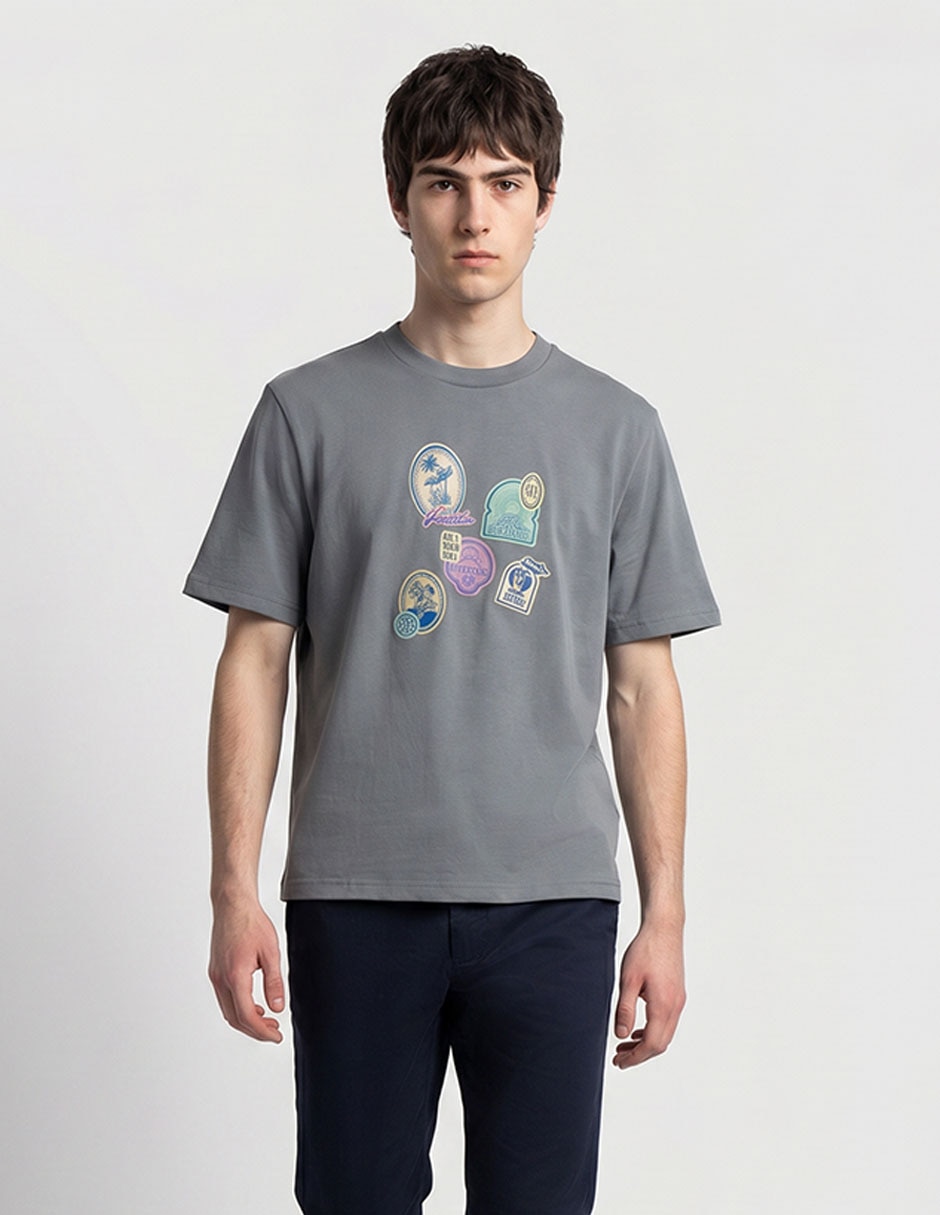 Playera cuello redondo para hombre 1