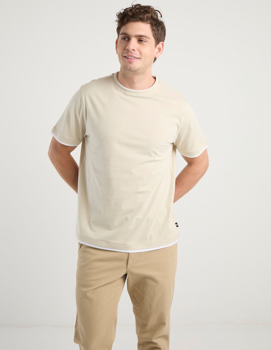 Playera cuello redondo para hombre 2