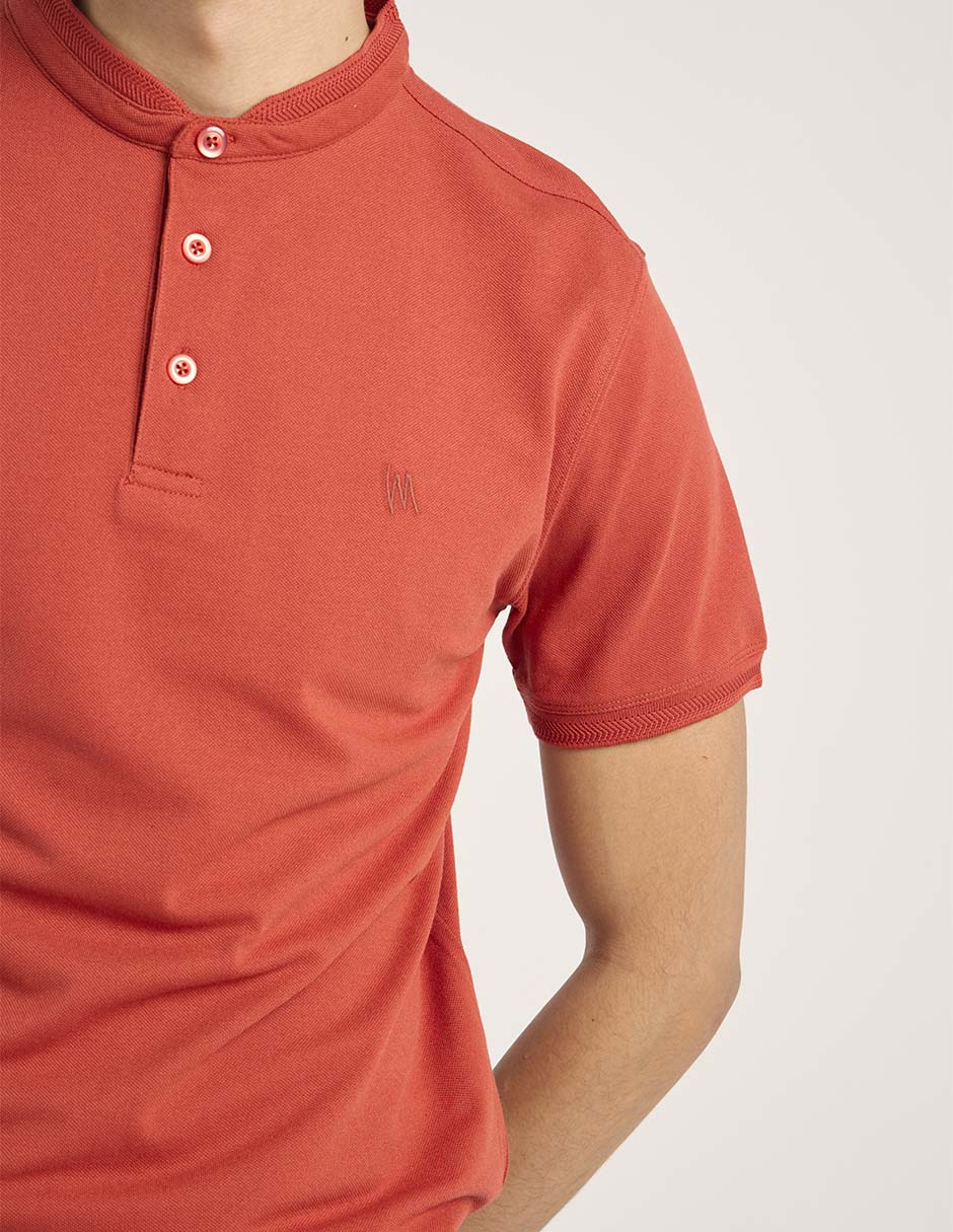 Playera cuello mao para hombre 5