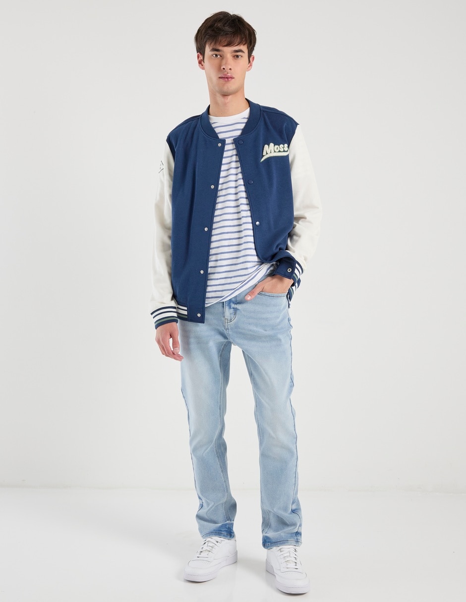Chamarra beisbolera Mossimo con bolsillos para hombre