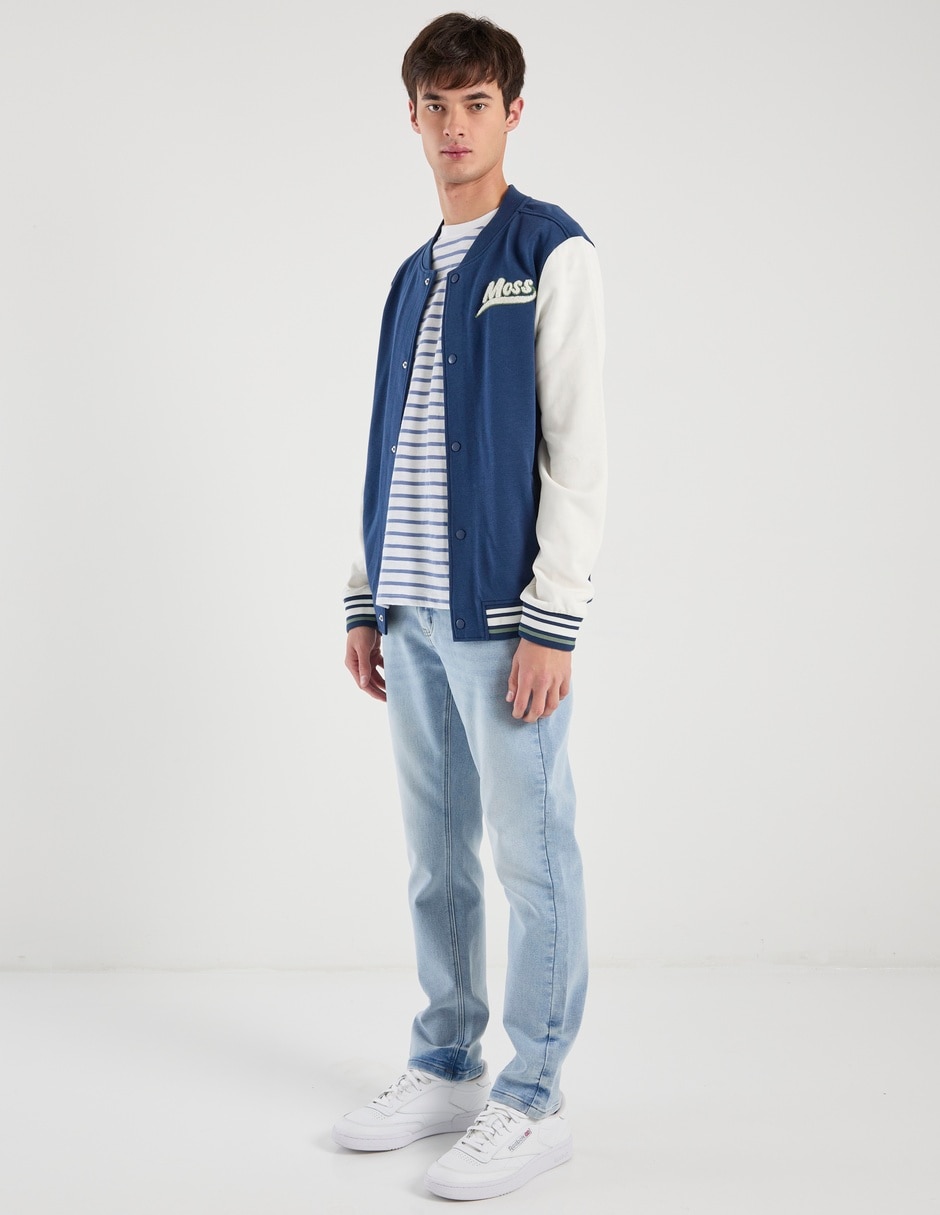 Chamarra beisbolera Mossimo con bolsillos para hombre