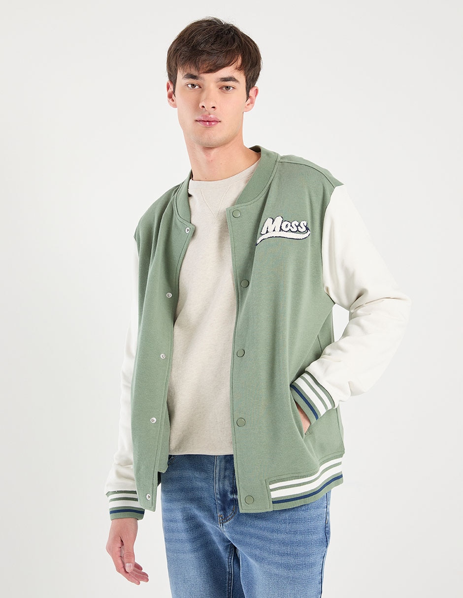 Chamarra beisbolera Mossimo con bolsillos para hombre