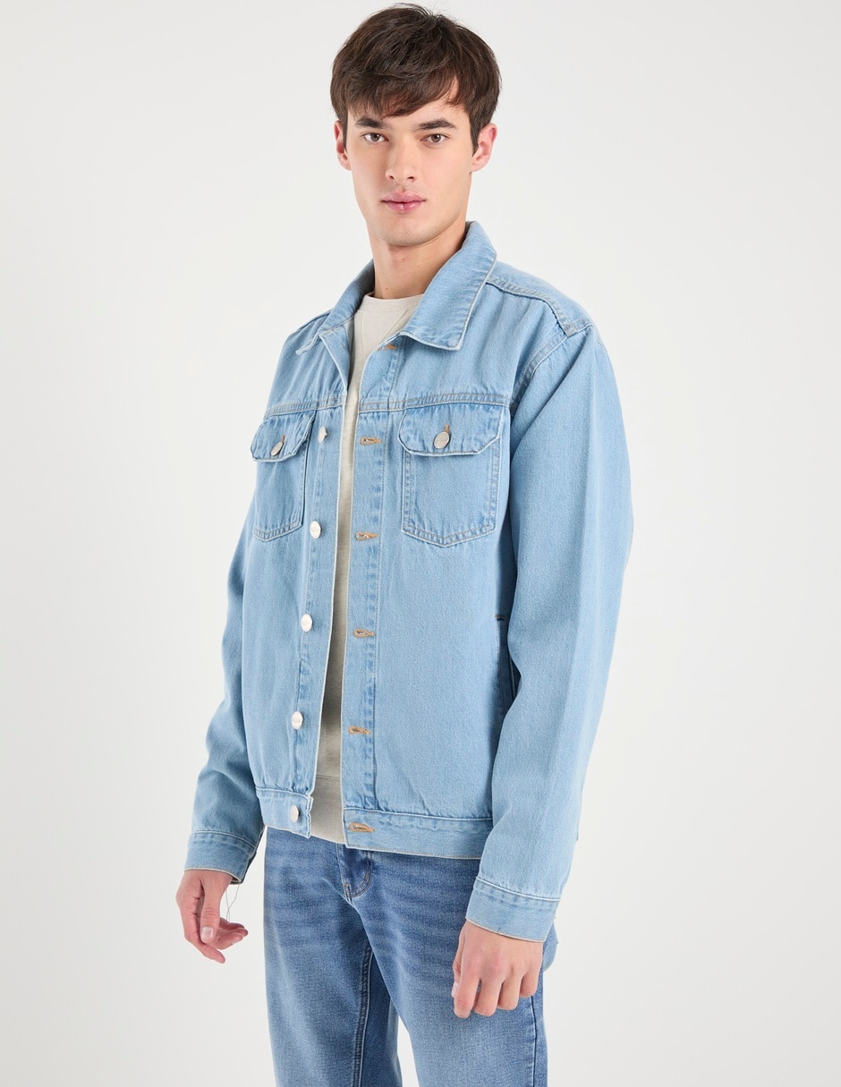 Chamarra denim Mossimo de mezclilla con bolsillos para hombre