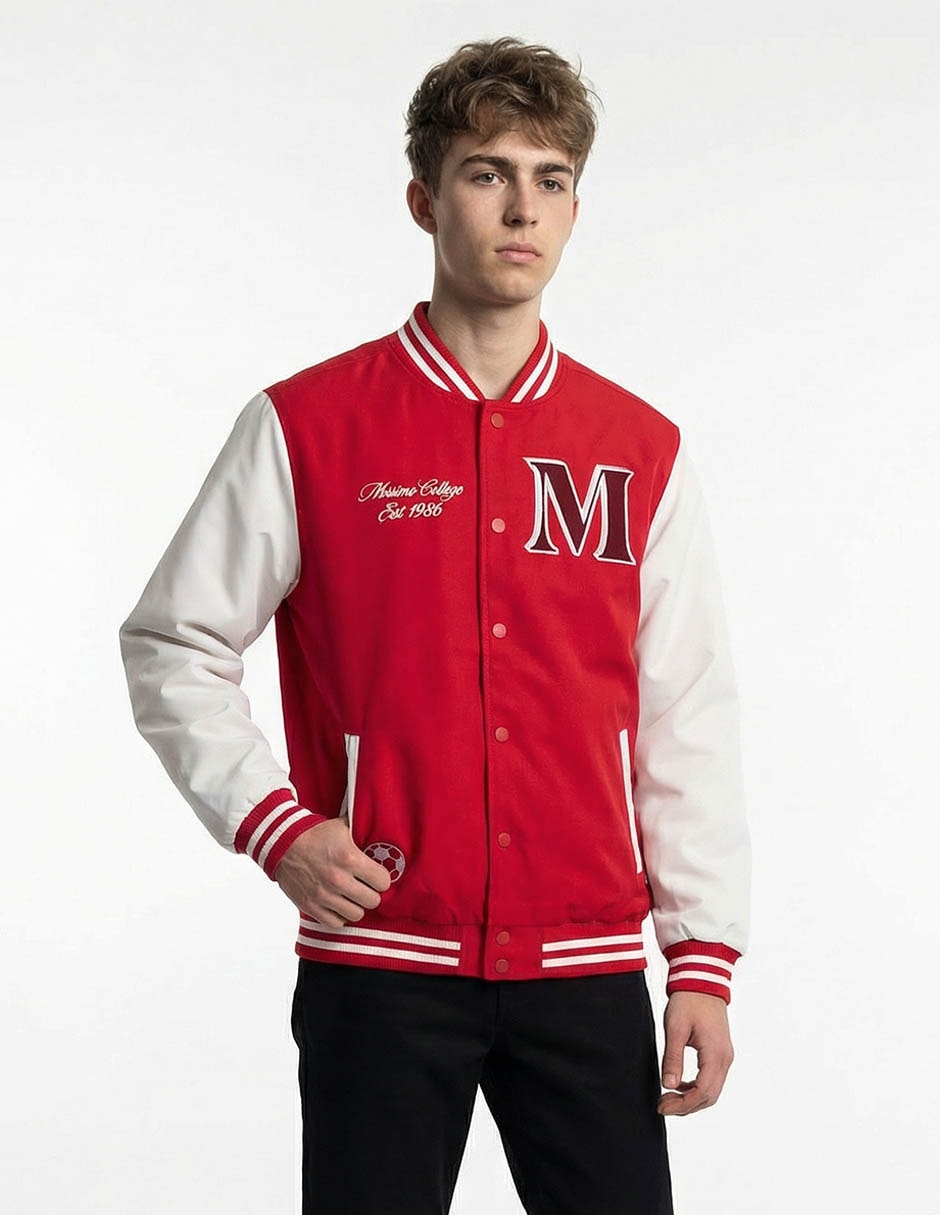 Chamarra bomber con bolsillos para hombre Chamarra bomber con bolsillos para hombre