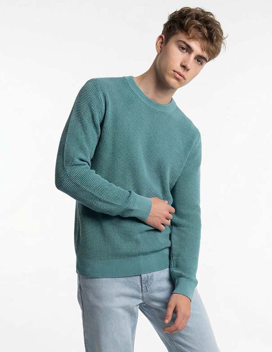 Suéter cuello redondo para hombre