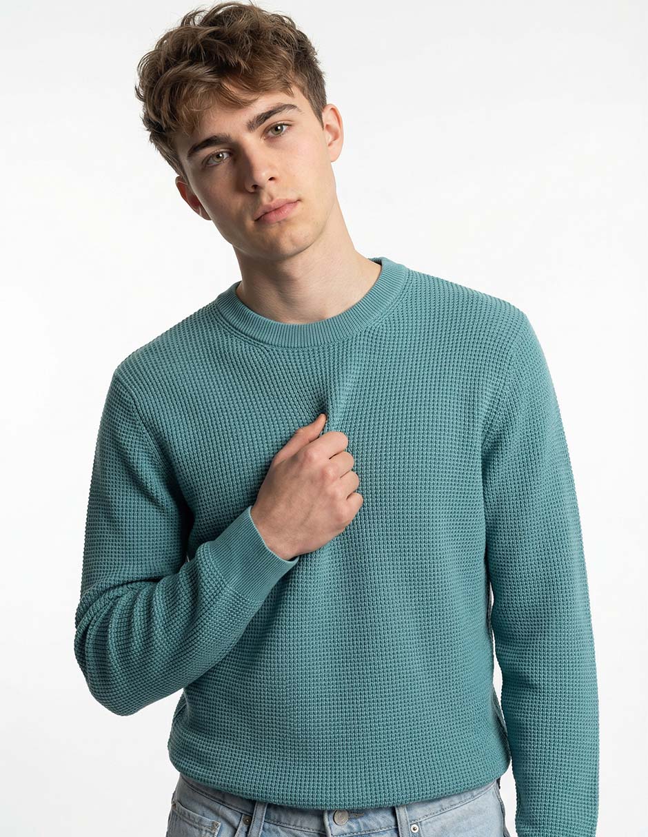 Suéter cuello redondo para hombre