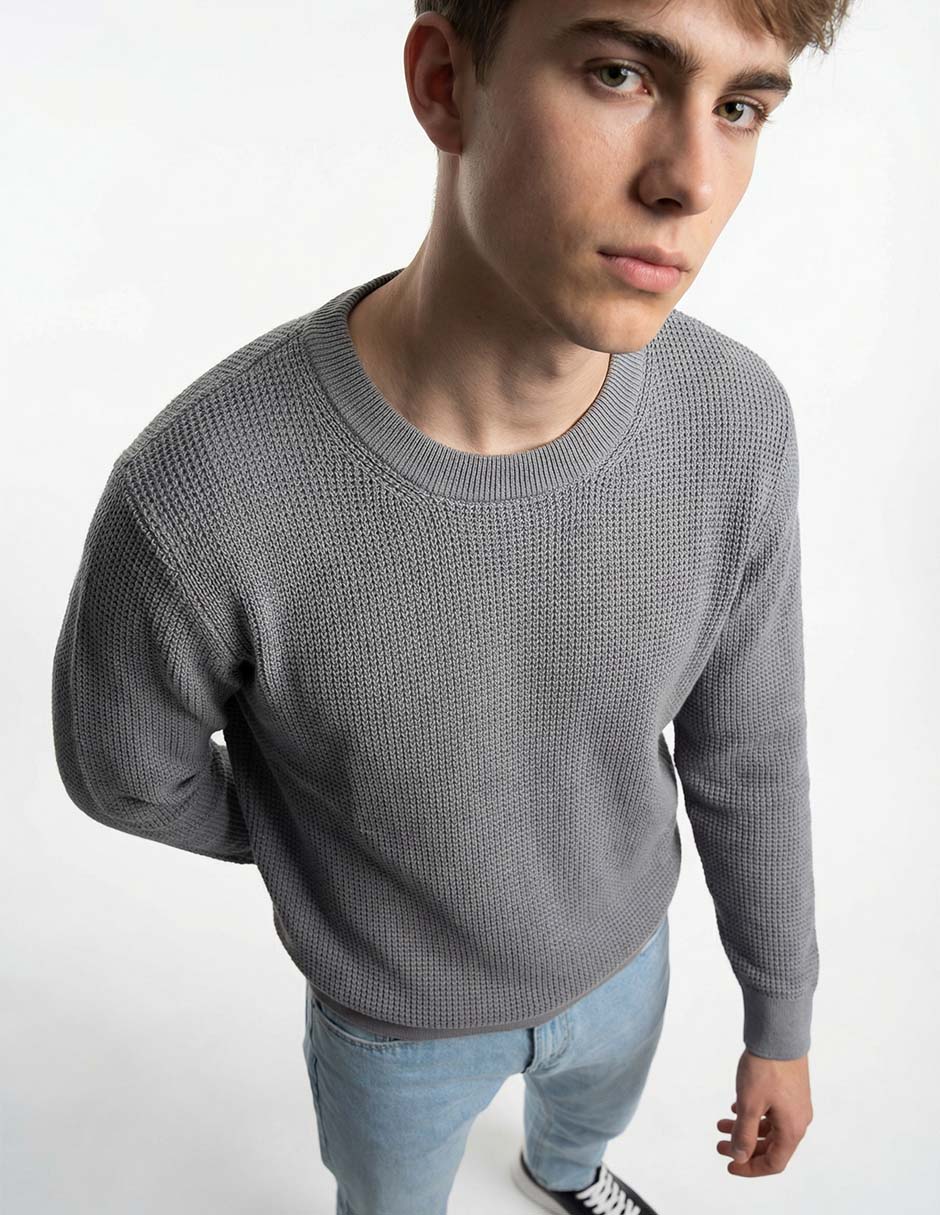 Suéter cuello redondo para hombre 4