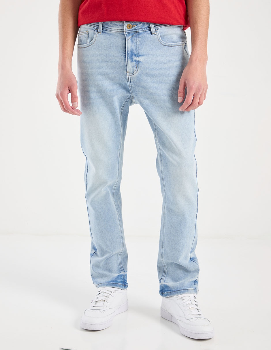 Jeans slim lavado stone wash para hombre