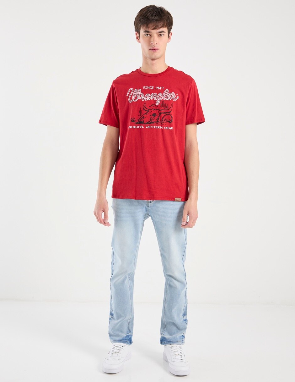 Jeans slim lavado stone wash para hombre 2