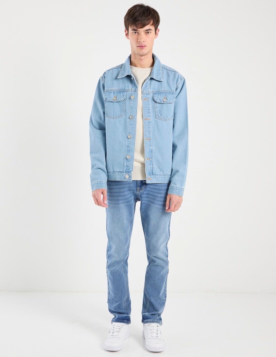 Jeans slim Mossimo lavado stone wash para hombre
