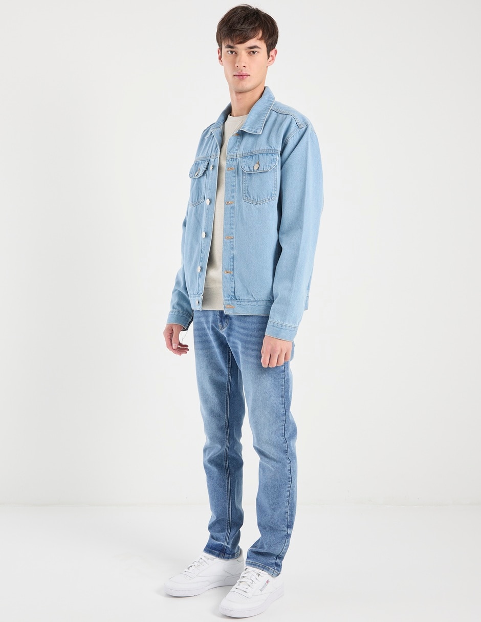 Jeans slim Mossimo lavado stone wash para hombre
