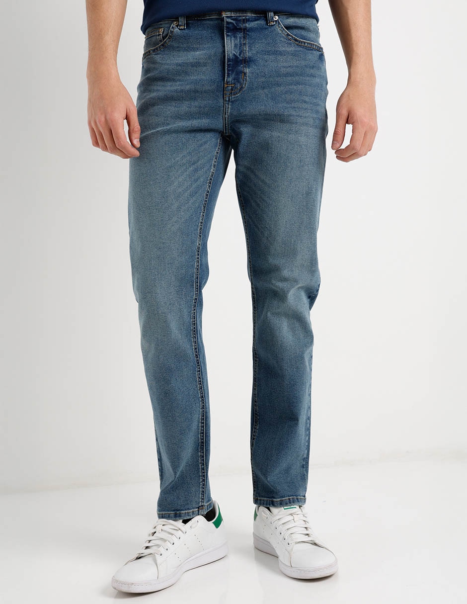 Jeans slim lavado claro para hombre Jeans slim lavado claro para hombre