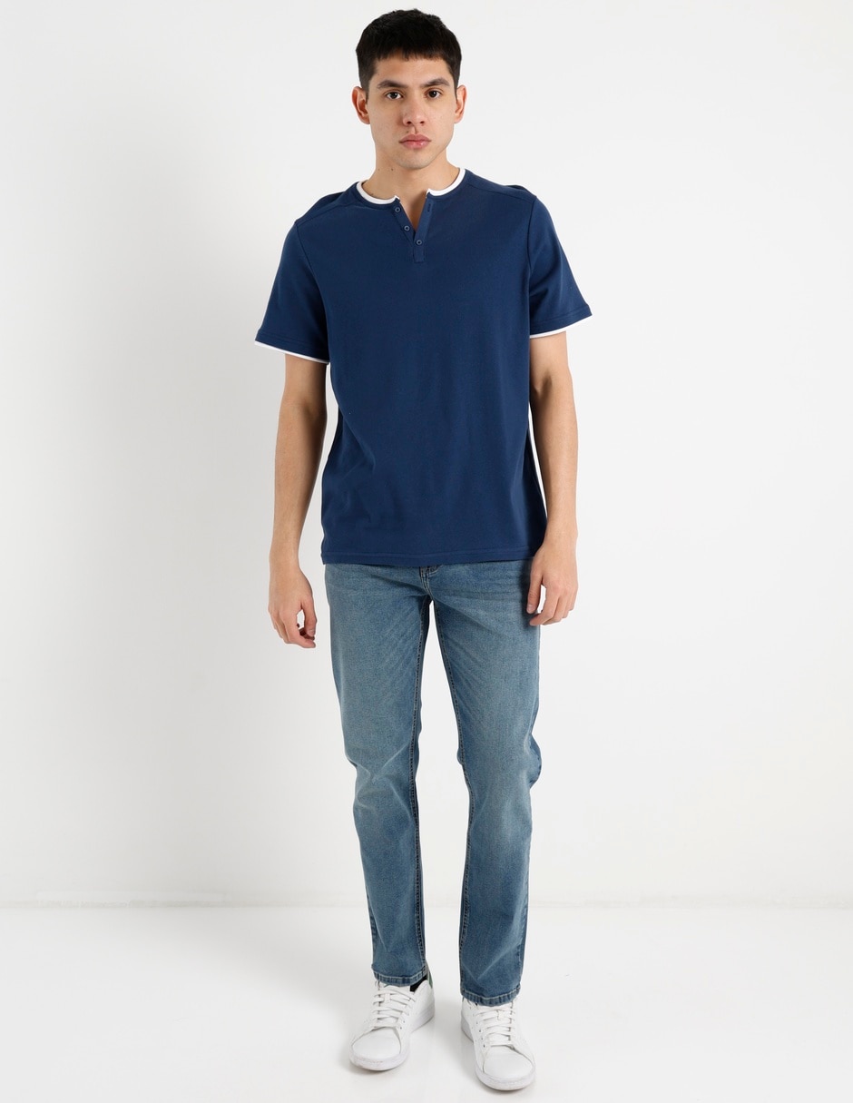 Jeans slim Mossimo lavado claro para hombre