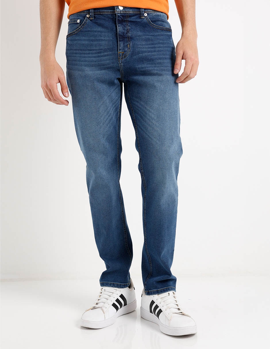 Jeans slim lavado claro para hombre Jeans slim lavado claro para hombre