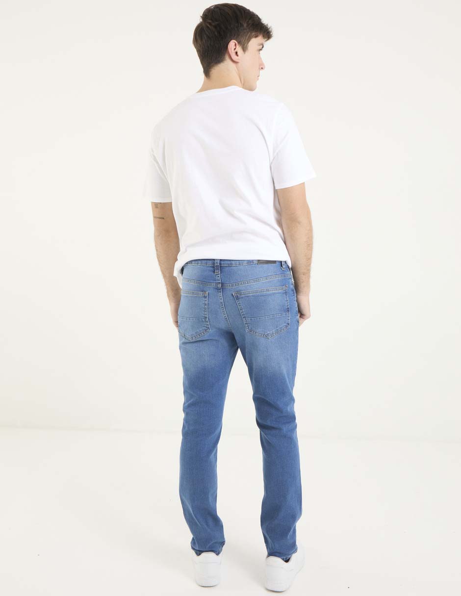 Jeans slim Mossimo lavado stone wash para hombre