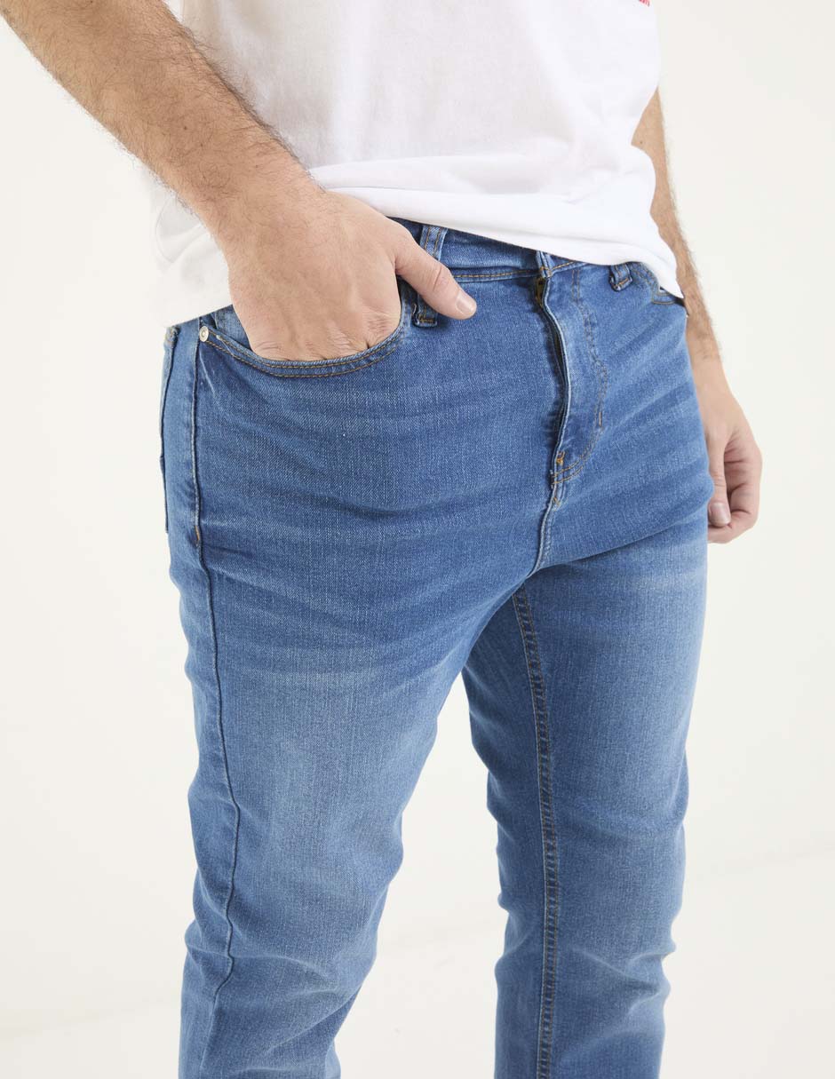 Jeans slim Mossimo lavado stone wash para hombre