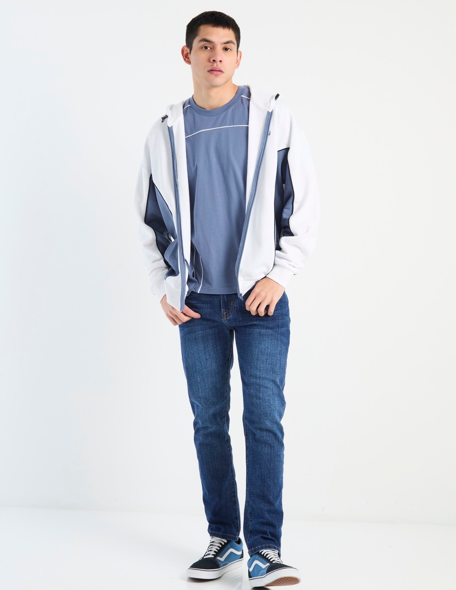 Jeans slim deslavado para hombre 6