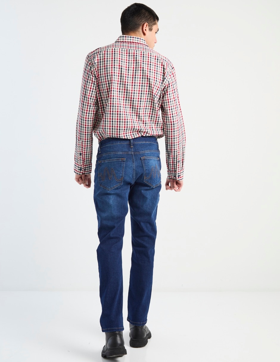 Jeans slim deslavado para hombre 5