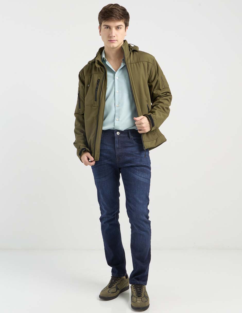 Jeans slim Mossimo lavado obscuro para hombre