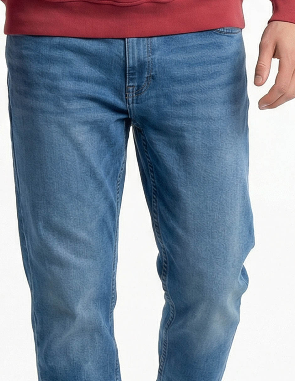Jeans slim deslavado para hombre 7
