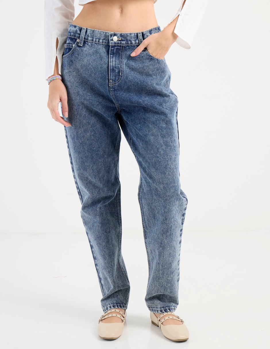 Jeans straight Mossimo deslavado para hombre