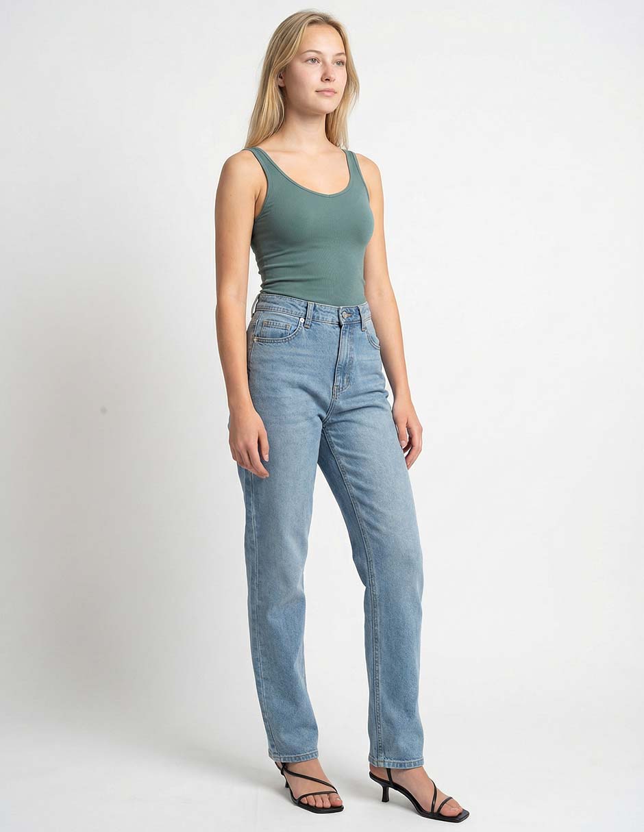 Jeans straight Mossimo lavado claro para hombre