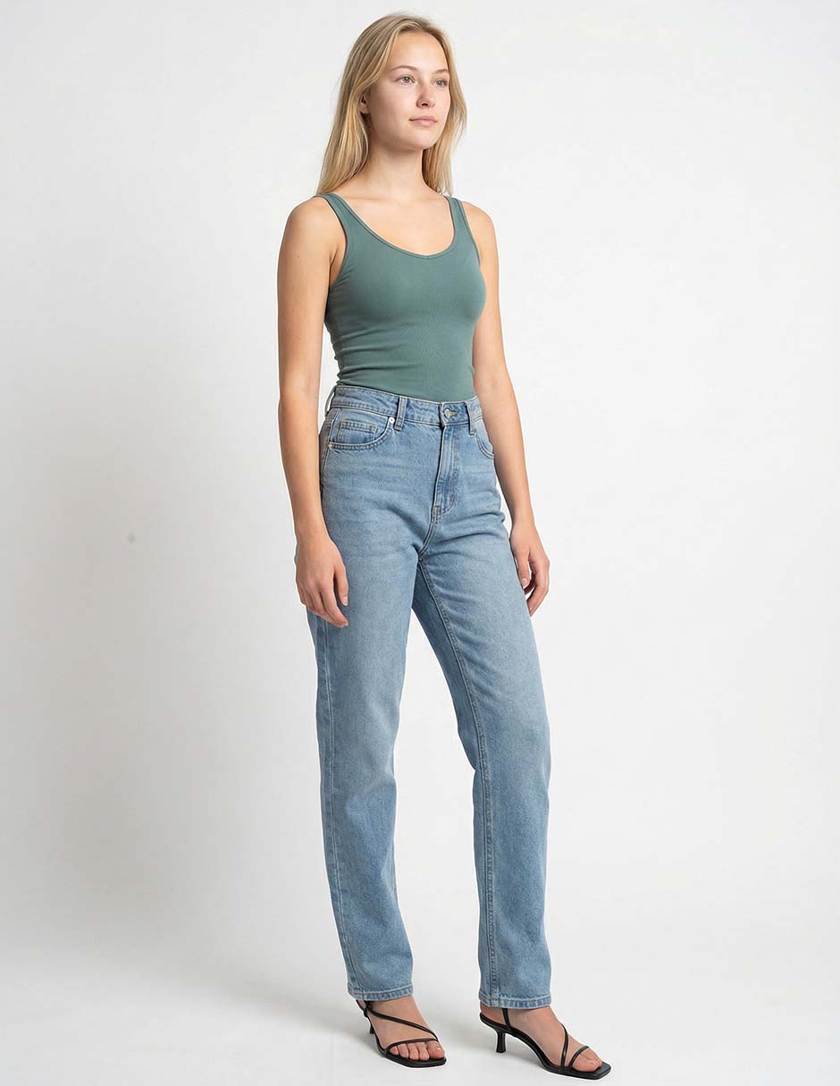 Jeans straight Mossimo lavado claro para hombre
