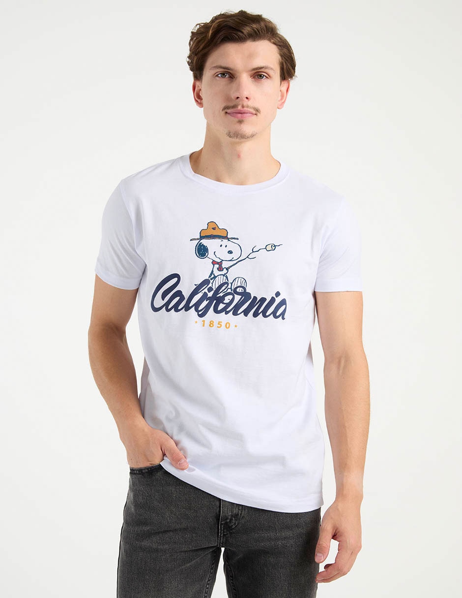 Playera Mossimo Snoopy cuello redondo para hombre